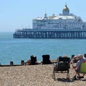 People enjoying the weather on Eastbourne seafront (Picture from Jon Rigby)