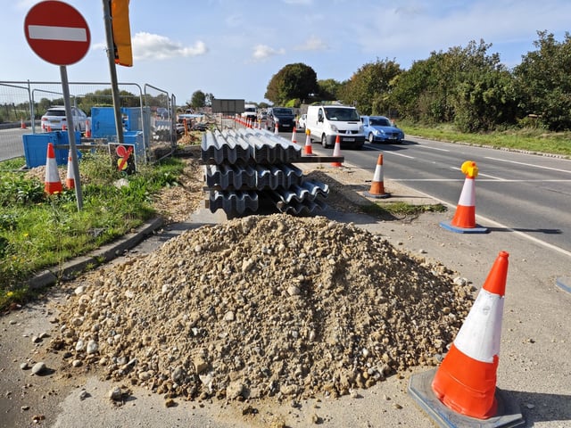 Works are underway to transform a brownfield site on the A27 into a new business park.
