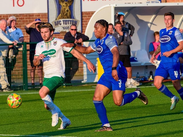 Action from AFC Totton v Bognor Regis Town, July 2023