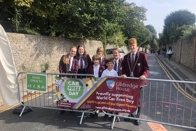 Gildredge House students proudly support World Car Free Day