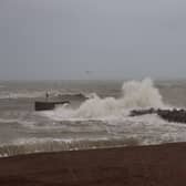 Storm Austen at Hastings. Pics by Kevin Boorman