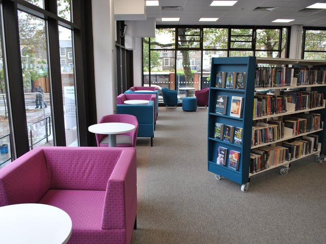 Worthing Library reopened in June 2021 after being closed for renovation for nine months