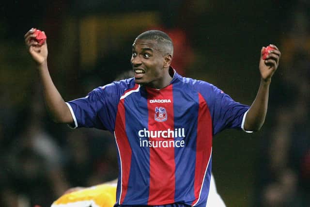 Clinton Morrison, pictured playing for Crystal Palace, is expected to feature in a team of Premier League legends at Woodside Road. (Photo by Christopher Lee/Getty Images)