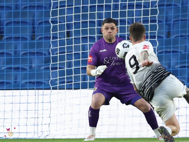 James Hammond’s majestic 95th minute free-kick clinched Horsham FC’s first league and Sussex Transport Senior Cup double in the club’s history.