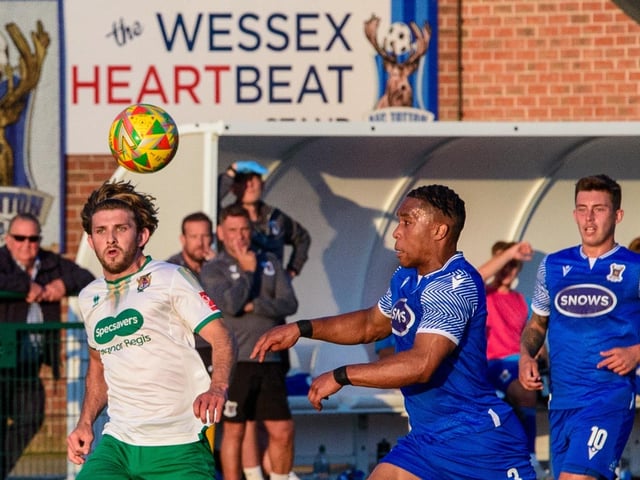 Action from AFC Totton v Bognor Regis Town, July 2023