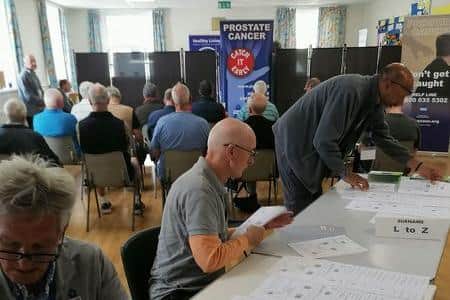 Free prostrate cancer screening test at Bexhill