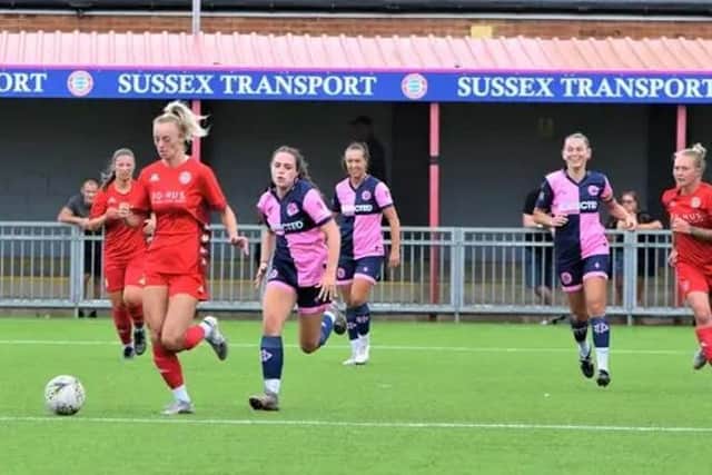 Worthing Women on the ball v Dulwich | Picture: OneRebelsView