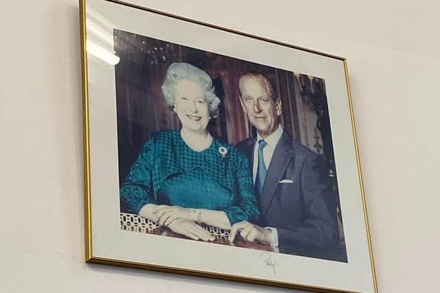 Durrington High School was presented with a portrait of the Queen and Phillip on the day which they both signed.  It is still proudly displayed in the school, to this day