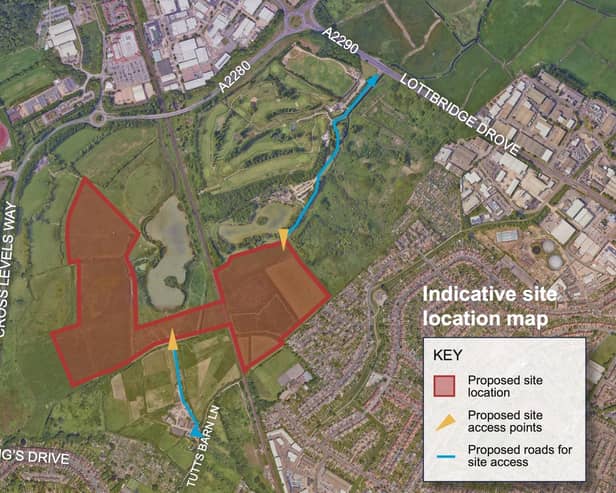 The proposed site location plan in Eastbourne. Picture from Low Carbon