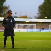 Brighton and Hove Albion boss Hope Powell has stepped down after the 8-0 loss to Tottenham in the WSL