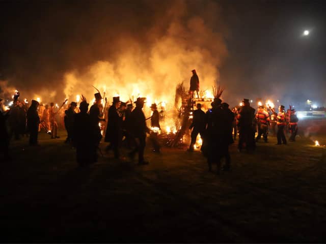 Ninfield Bonfire 2024. Photo by Andrew Clifton.