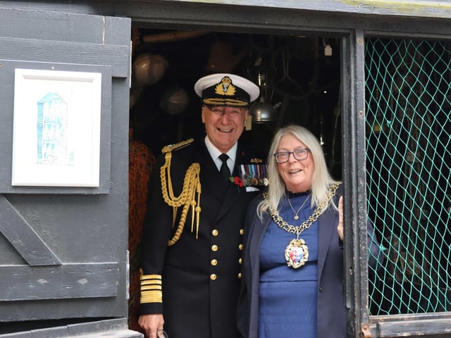 The Lord Warden with Hastings Mayor Judy Rogers