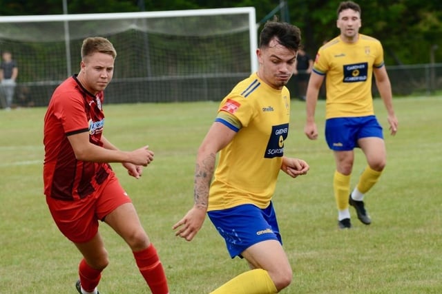 Action from a pre-season friendly between Wick and Lancing at Crabtree Park