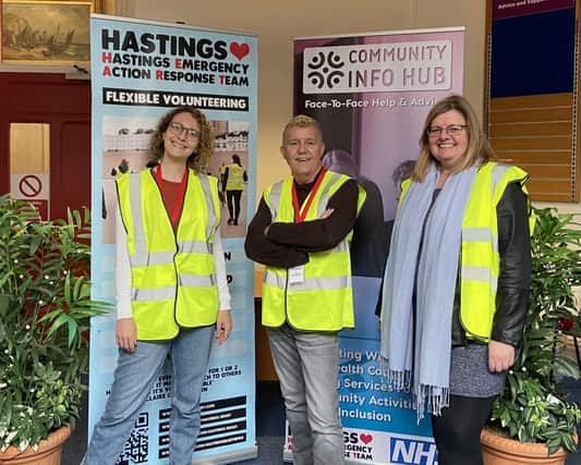 Pictured (left to right): Laura Matthews (Volunteer Co-ordinator), Alastair Fairley (Co-Founder & Joint Co-ordinator), Liz Johnson (Technical Manager)