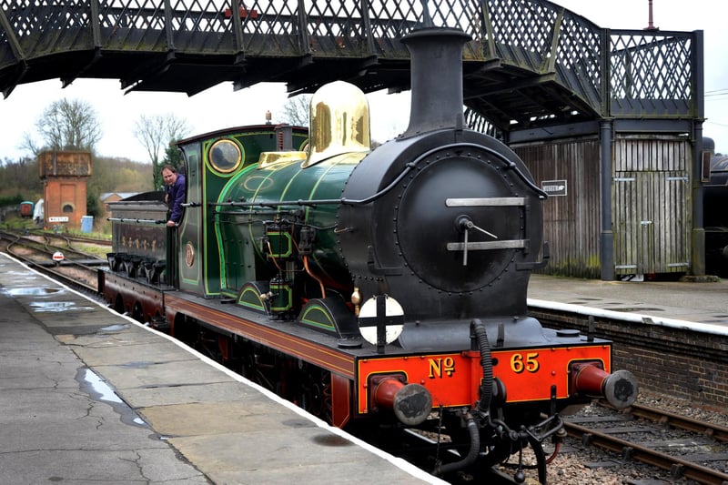 Beautiful steam engines at the Bluebell Railway, Sheffield Park Station. Pic S Robards SR2303291