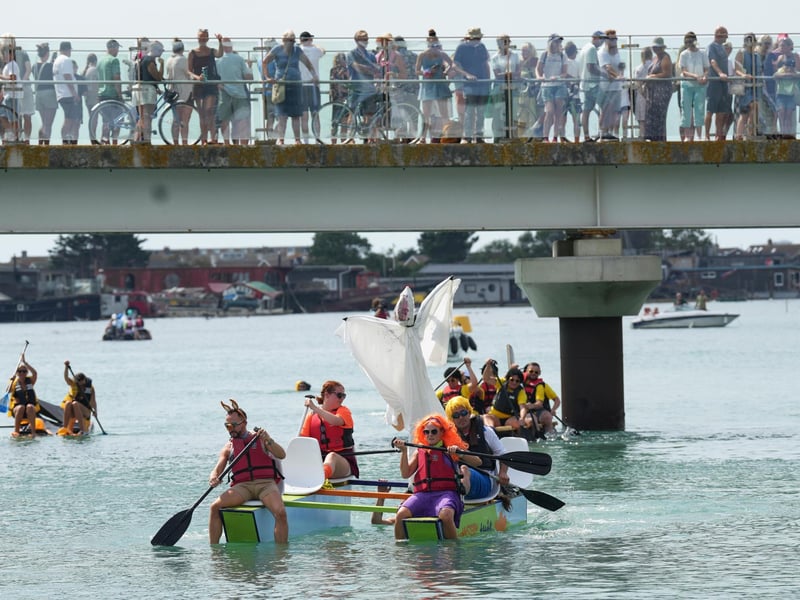 Shoreham Raft Race was held on August 15, 2026. Picture: Eddie Mitchell
