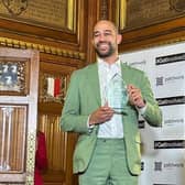 Receiving the Award
