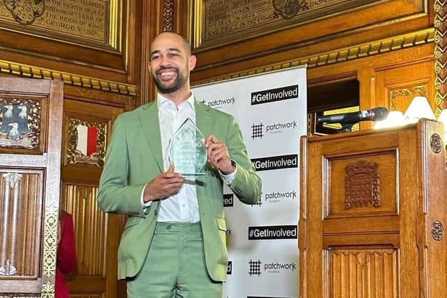 Receiving the Award