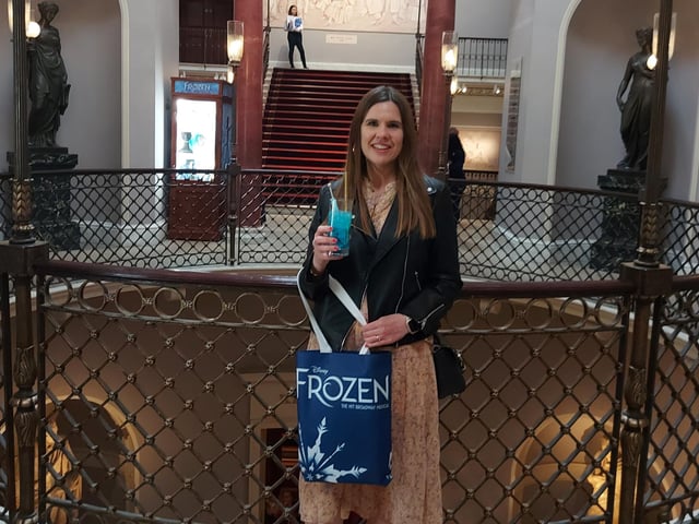 Katherine and her family were captivated by the magic of Frozen the Musical