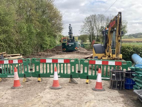 Beresford Lane in Plumpton Green has been closed since March 23 due to two separate bursts on a water pipeline which supplies thousands of households in the area.