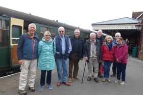 Probus Horsham Arun Group enjoying a day out on the Blue Bell Railway. 
