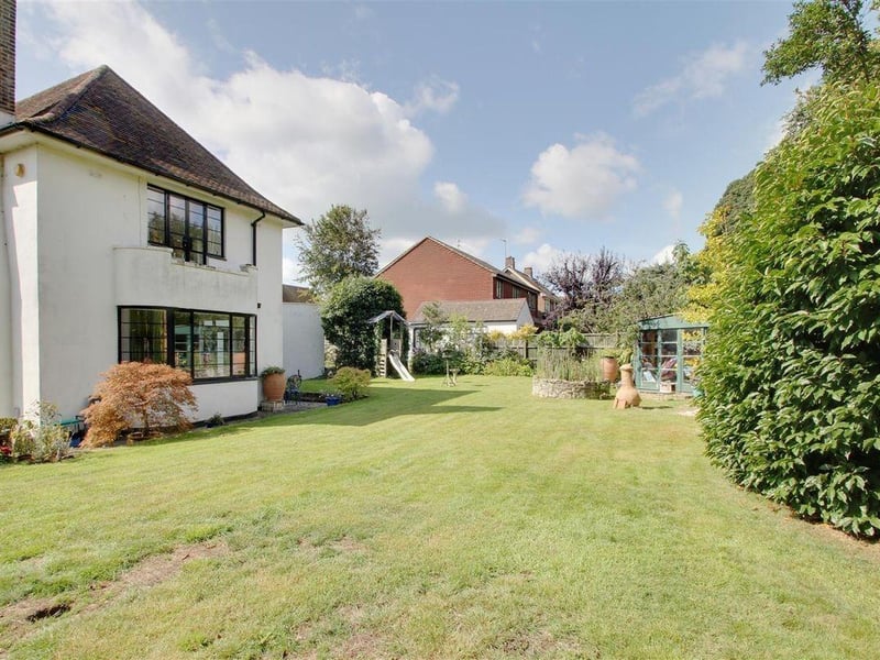 This five-bedroom detached house in Goring is on the market with James & James Estate Agents at a guide price of £850,000.