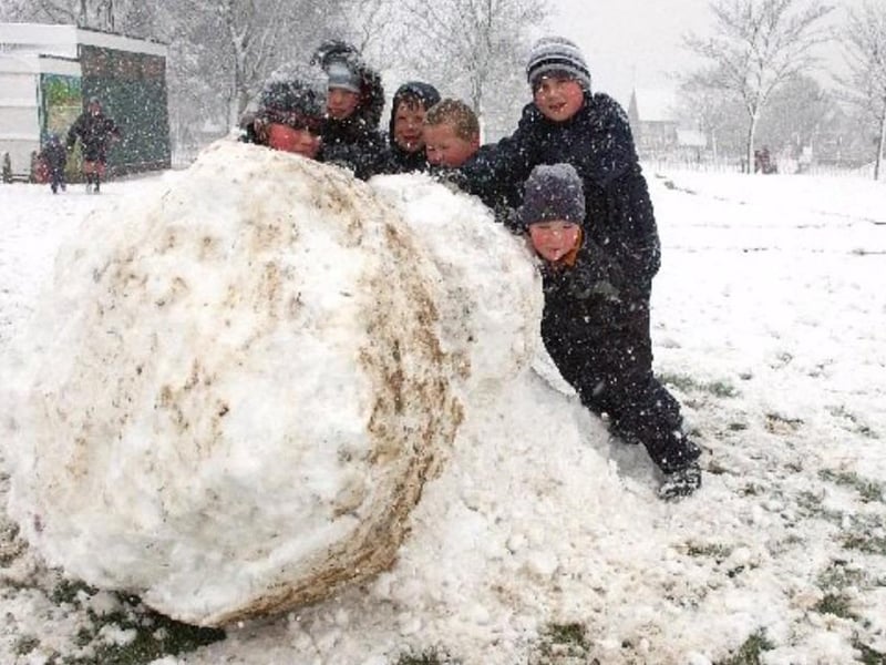 Snow in Shoreham on April 6, 2008