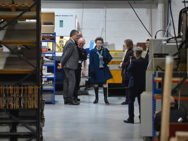 The Princess Royal visits Focus SB in St Leonards on November 22 2023.