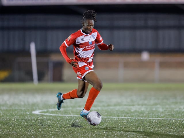 Action from Eastbourne Borough's home defeat by Torquay United in National League South