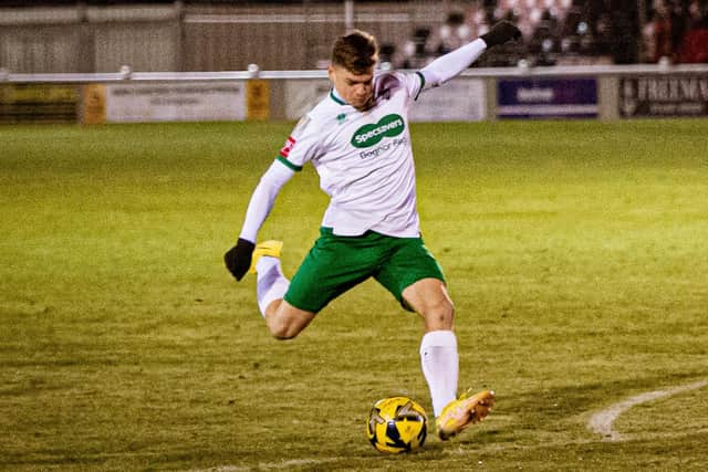 Dan Gifford scored twice as the Rocks won at Potters Bar | Picture: Tommy McMillan