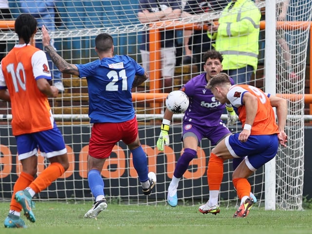 Action from Worthing's visit to Braintree in National League South