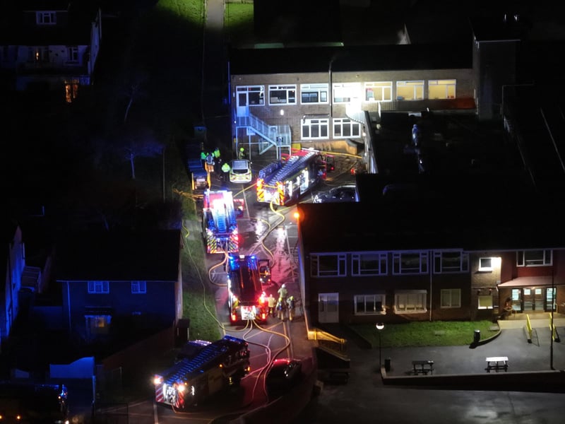 East Sussex Fire and Rescue Service said they were called to Blatchington Mill School in Hove at 5.42pm on Wednesday, January 17