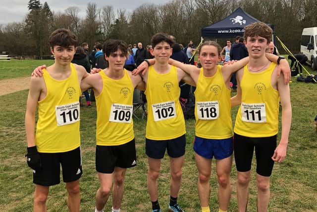 Eastbourne Rovers' junior athletes were among Sussex runners who continued their fine cross country season at Ardingly in the South East Schools Inter-counties Championships | Picture: Roland Brown