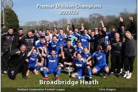Broadbridge Heath were SCFL premier champions in 2022-23 - who will take the crown in April 2024? Picture - Chris Gregory