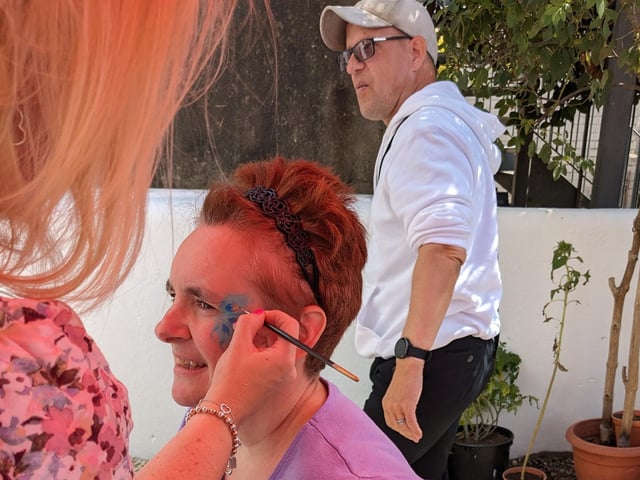 Frontline Associates Supported Tenancies celebrates the company's 20th anniversary and the first anniversary of the Frontline Hub, in Rowlands Road, Worthing, with a party for staff, service users and guests included Worthing town crier Bob Smytherman