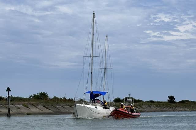 Hastings and Rye RNLI’s helped aid a yacht in distress on Saturday, July 8. Picture: Rye RNLI
