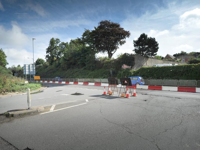 Work begins on the long-delayed Queensway Gateway building project in St Leonards. Photo taken on September 3. A21 junction with Junction Road.