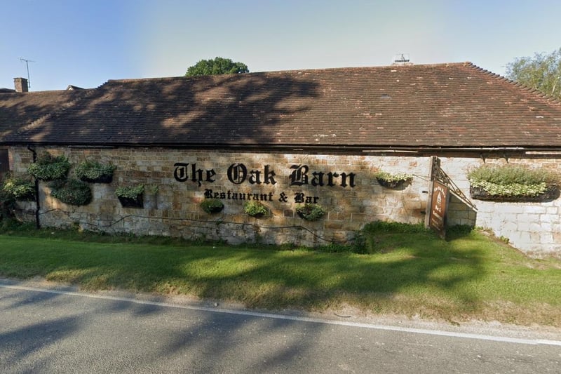 The Oak Barn Bar and Restaurant in Cuckfield Road, Burgess Hill, has a rating of 4.5 out of 1,349 reviews. One reviewer said: "This restaurant is outstanding on all fronts. Delicious, well cooked food of a really high standard."