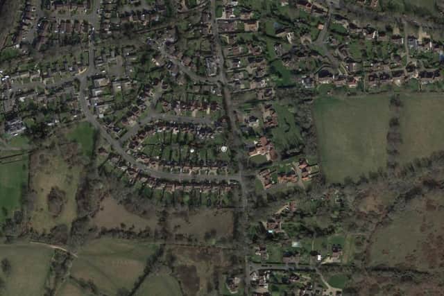 DM/23/2336: 2 Greenlands Drive, Burgess Hill. Proposed new single storey two-bedroom dwelling on north/rear section of existing garden, with new vehicular access from adjacent Keymer Road and demolition of existing garden shed. (Photo: Google Maps)