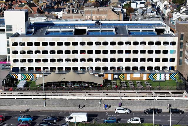 Worthing Borough Council said the Grafton multi-storey car park ‘could be sold off’ to be demolished and redeveloped into new homes and a ‘gateway to the seafront’. Photo: Eddie Mitchell