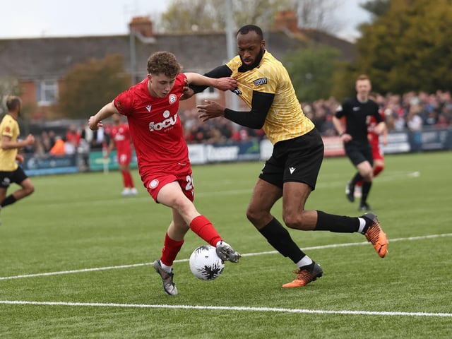 Worthing beat Maidstone in the National South play-off semi-final at a packed Woodside Road