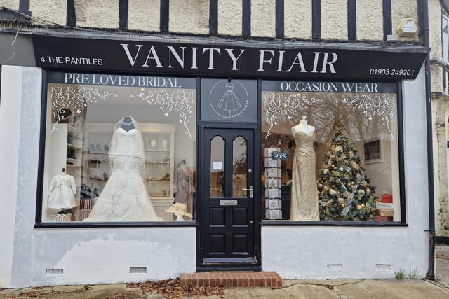 Vanity Flair Boutique in Ferring offers new and pre-loved wedding dresses and occasion wear in a wide range of sizes, and sales are commission based