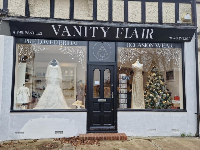 Vanity Flair Boutique in Ferring offers new and pre-loved wedding dresses and occasion wear in a wide range of sizes, and sales are commission based
