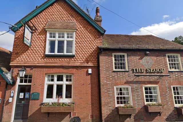 The Sloop Inn at Scaynes Hill is hoping to change its parking layout, improve its garden and provide EV charging points. Picture: Google Street View