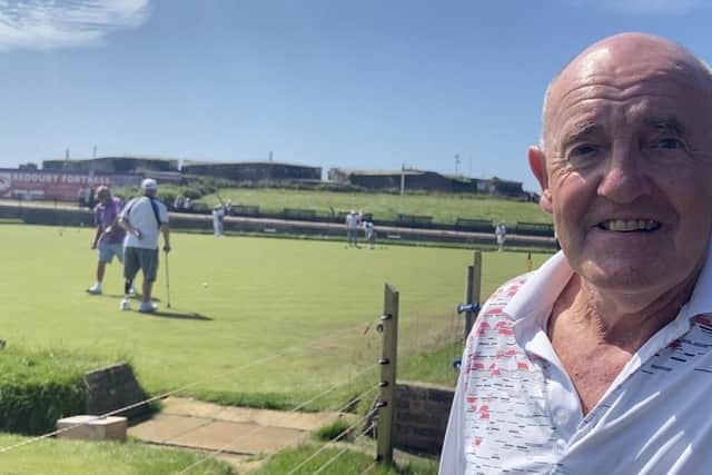 Eastbourne Parade Bowls Club's Men's captain Roger Cavie