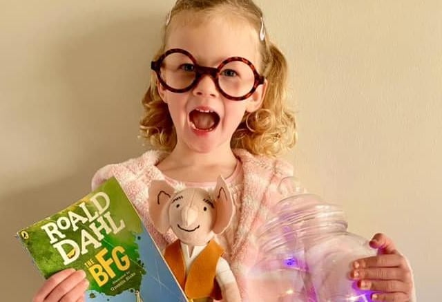 Joanna Miller sent in this picture and said the character Sophie from Roald Dahl’s The BFG was all put together with bits from charity shops