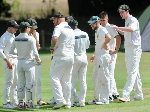 Action from Findon CC's Sussex League division two clash with Burgess Hill