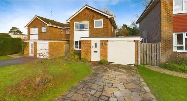 This extended detached family property is situated within the village of Mannings Heath and is currently on sale with a guide price of £550,000