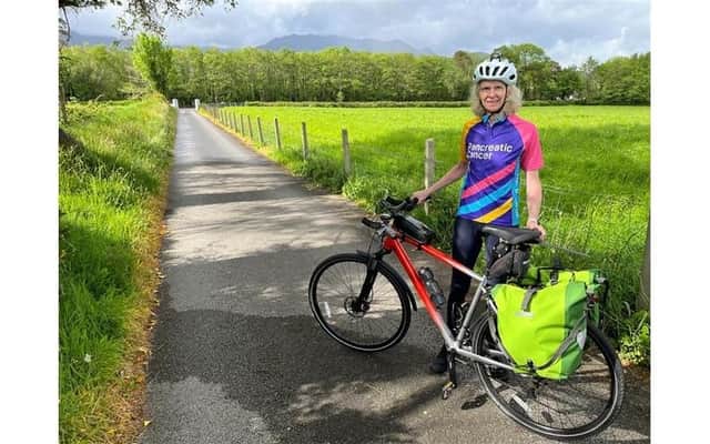 Noreen O'Sullivan-Theobald has raised over £2000 after cycling in aid of Pancreatic cancer and Alzheimers research.