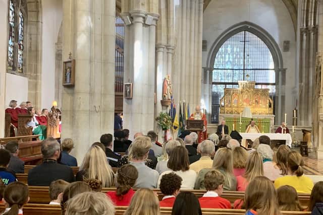 The service on Sunday, October 2, was conducted by the Rev Canon David Twinley, vicar at St Nicholas’ Church in Arundel